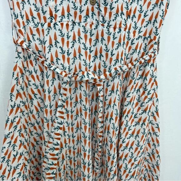 Stylish Orange and Black Patterned Dress - Picture 5 of 12